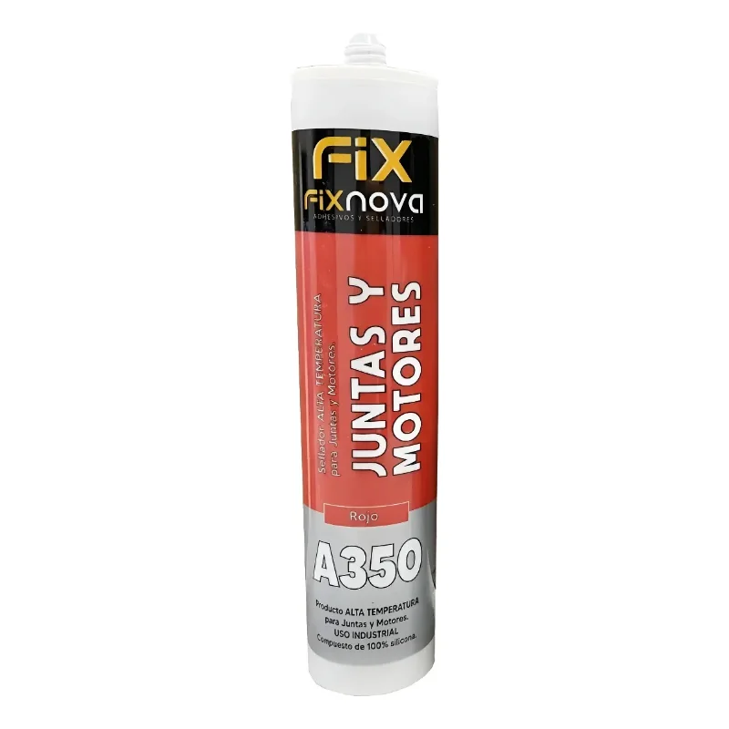 FIXNOVA SELLADORES SILICONAS FIXNOVA A350 ALTA TEMP 50 ML. ROJA · Cód. 0015050/4