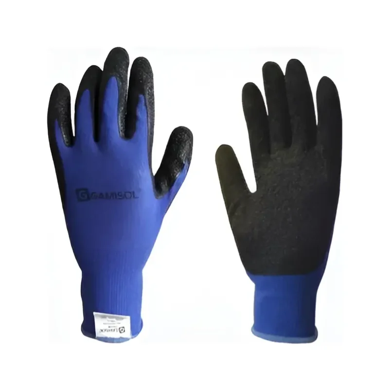 GAMISOL Guante Gamisol L1001 G13 de Poliéster con Baño de Látex Rugoso Talle 10 · Cód. 0019/1001