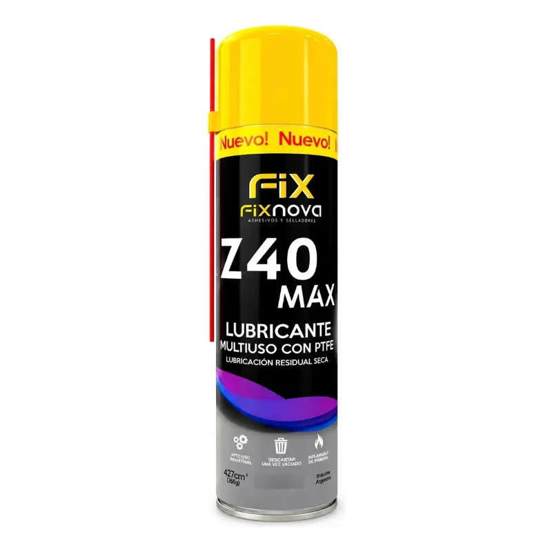 FIXNOVA ADHESIVOS Lubricante Multiuso Z-40 Fix PTFE 427 cc Fixnova · Cód. 0040440/2