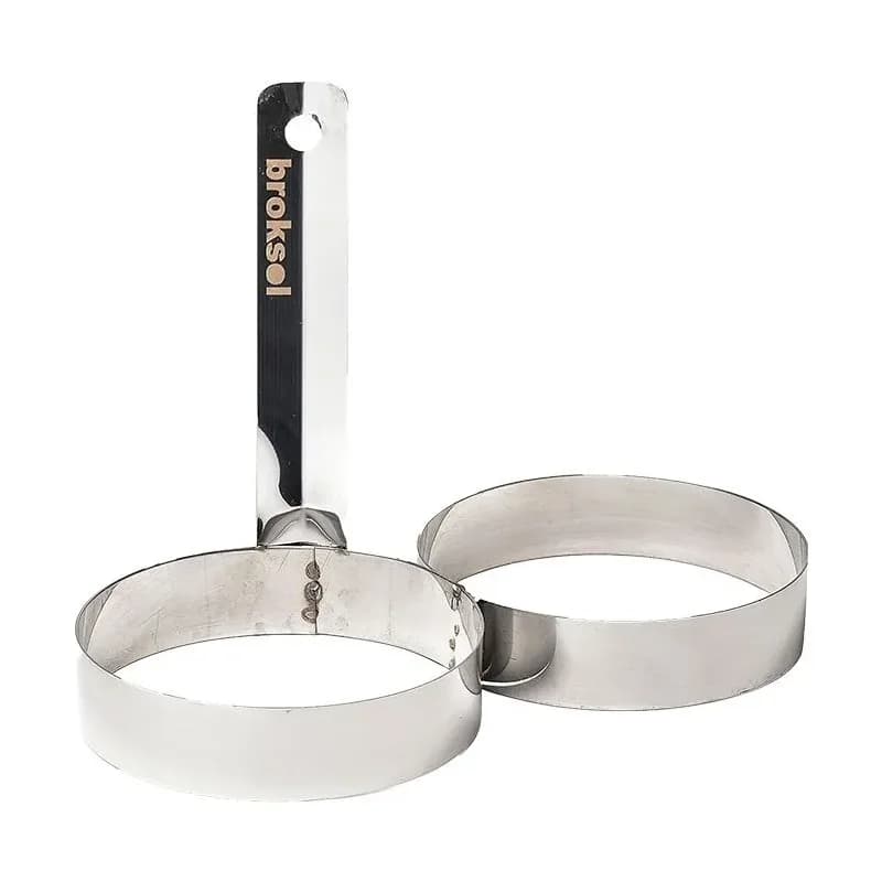 BROGAS Molde Doble para Huevo Brogas de Acero Inoxidable · Cód. 006153