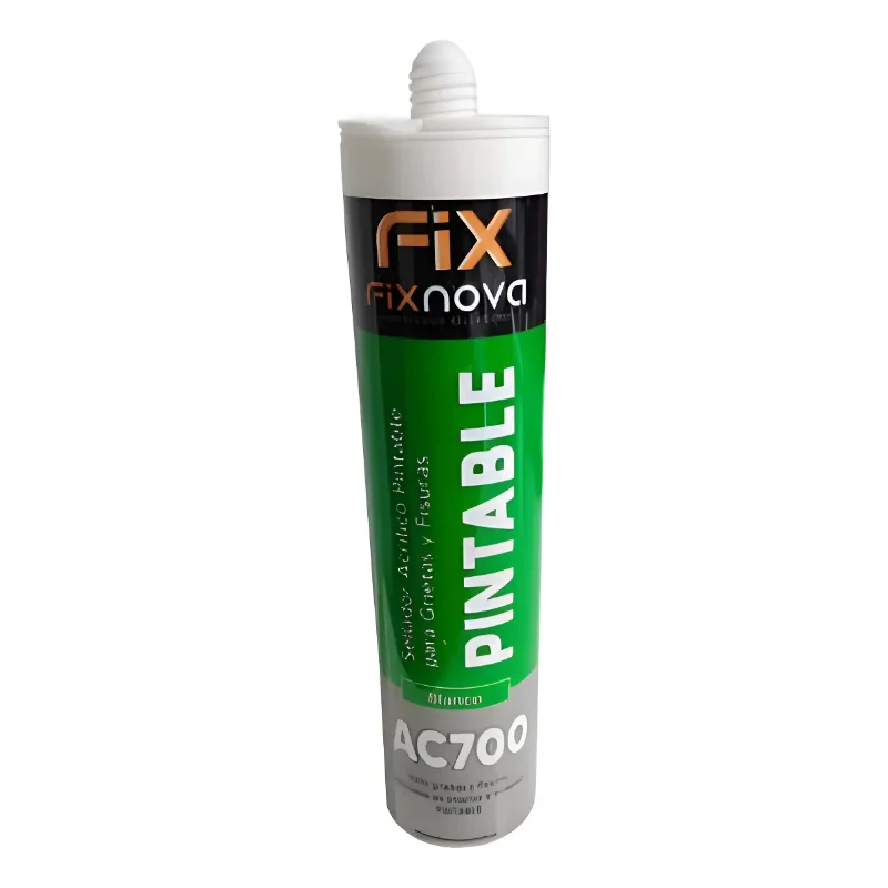 FIXNOVA ADHESIVOS Sellador Acrílico Fixnova AC-700 Blanco 280ml · Cód. 0081310/2