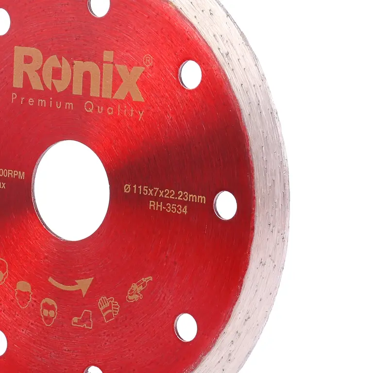 RONIX - Herr. Manuales Disco Diamantado Continuo Ronix RH-3534 115mm · Cód. 00DDC115