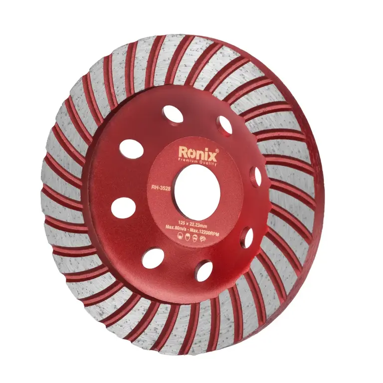 RONIX - Herr. Manuales Disco Muela Diamantada Turbo Ronix RH-3528 125mm · Cód. 00DMA125