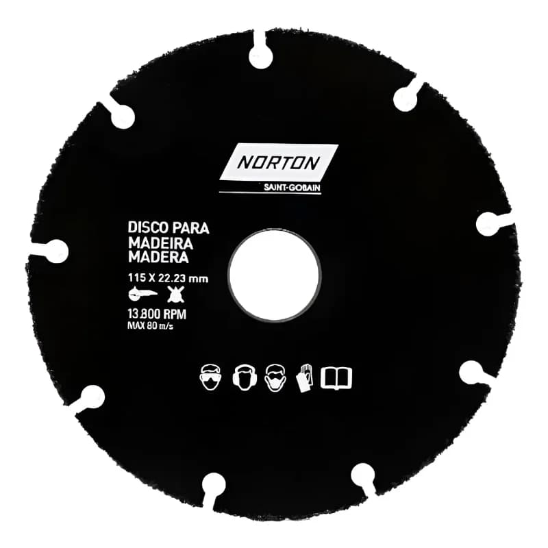 NORTON Disco para Madera Norton 115 mm x 22,23 mm · Cód. 00DMN