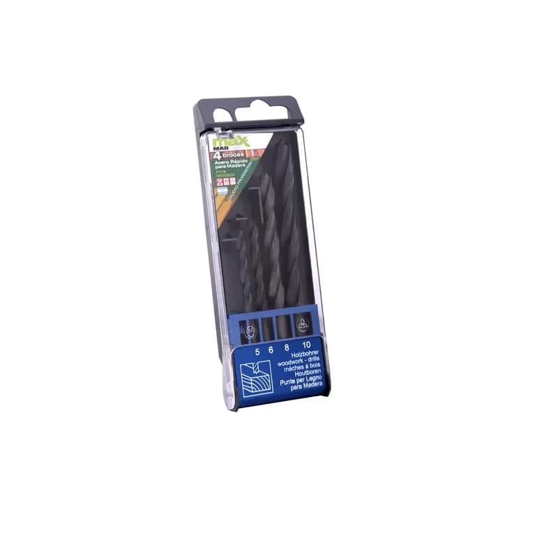 EZETA Set de 4 Mechas para Madera EZETA 5-6-8-10 mm · Cód. 00EZ4MAD
