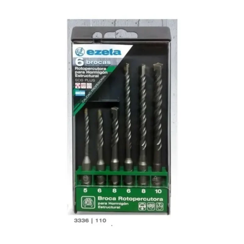 EZETA Set de 6 Mechas SDS-Plus Ezeta para Hormigón · Cód. 00EZP6