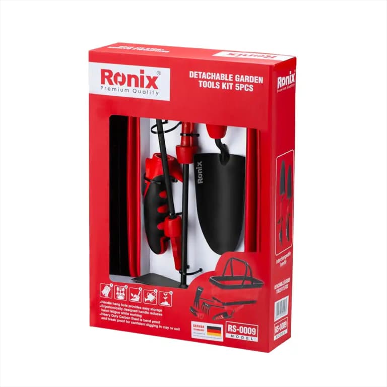 RONIX - Herr. Manuales Juego de Herramientas de Jardín Desmontable Ronix RS-0009 5 Piezas · Cód. 00JHJ005