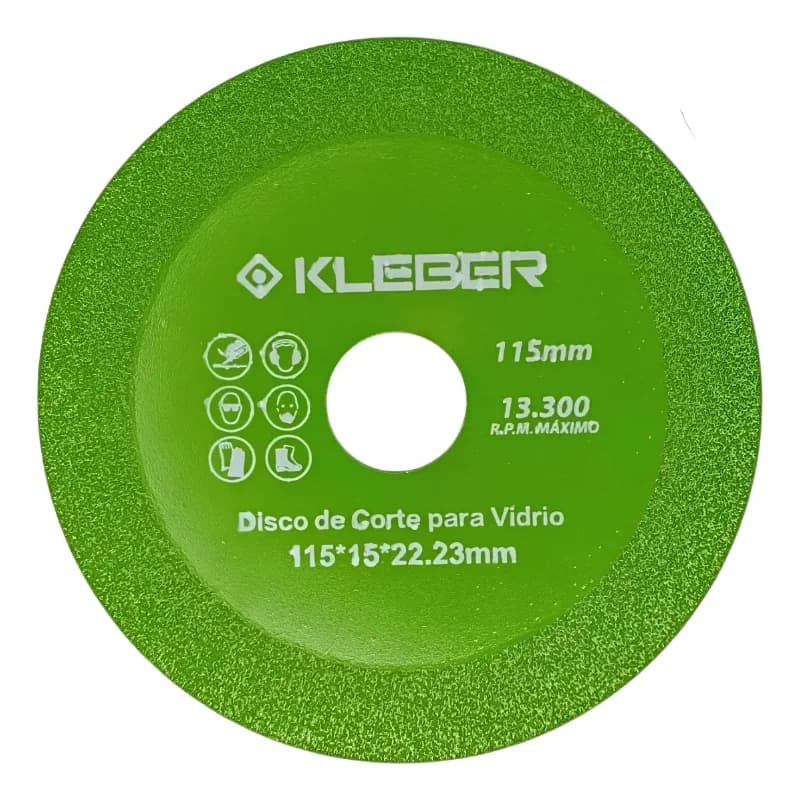 KLEBER Disco de Corte para Vidrio Kleber 115 x 22.2 mm · Cód. 00KLE115VI