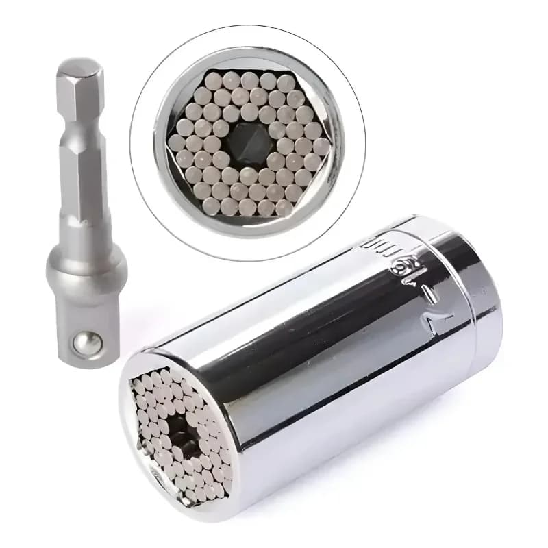 KLEBER Bocallave Universal Kleber 7 a 19 mm con Adaptador 3/8 · Cód. 00KLE80200