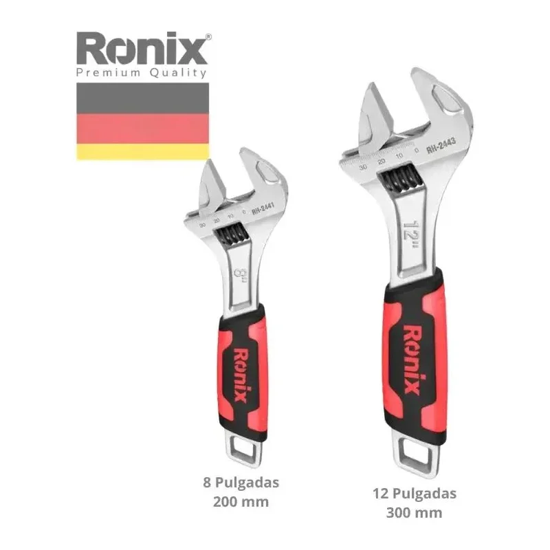 Llave Francesa Ajustable Ronix 00LAG · Cód. 00LAG