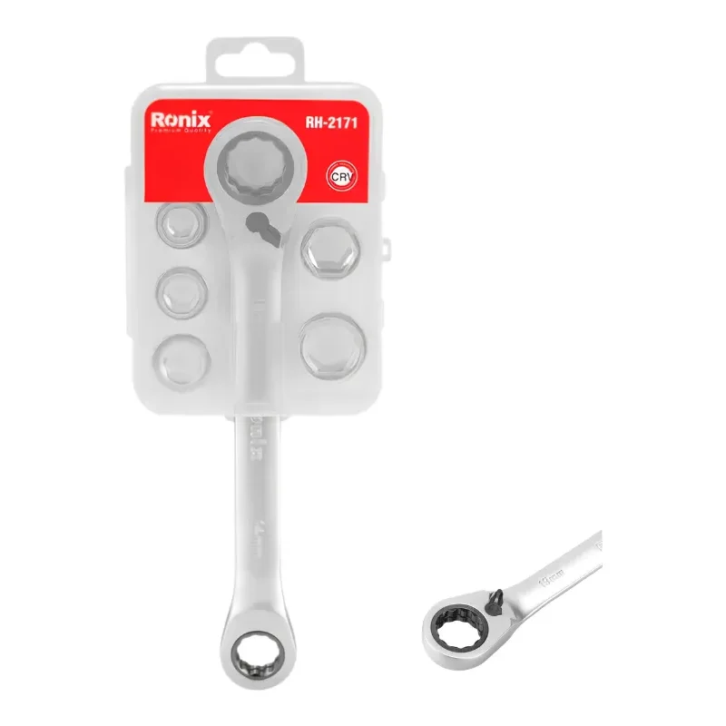 RONIX - Herr. Manuales Llave Combinada Crique Ronix RH-2171 con Cabezal Reemplazable 14-19mm · Cód. 00LCR001