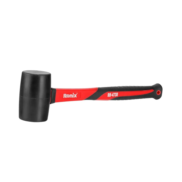 RONIX - Herr. Manuales MAZA DE GOMA NEGRA DE 250GR C/ MANGO DE FIBRA RONIX RH-4730 · Cód. 00MGN250