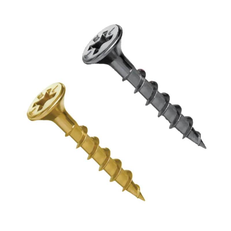 Tornillos Fix Autoperforantes para Madera Negros y Dorados · Cód. 00NXXX