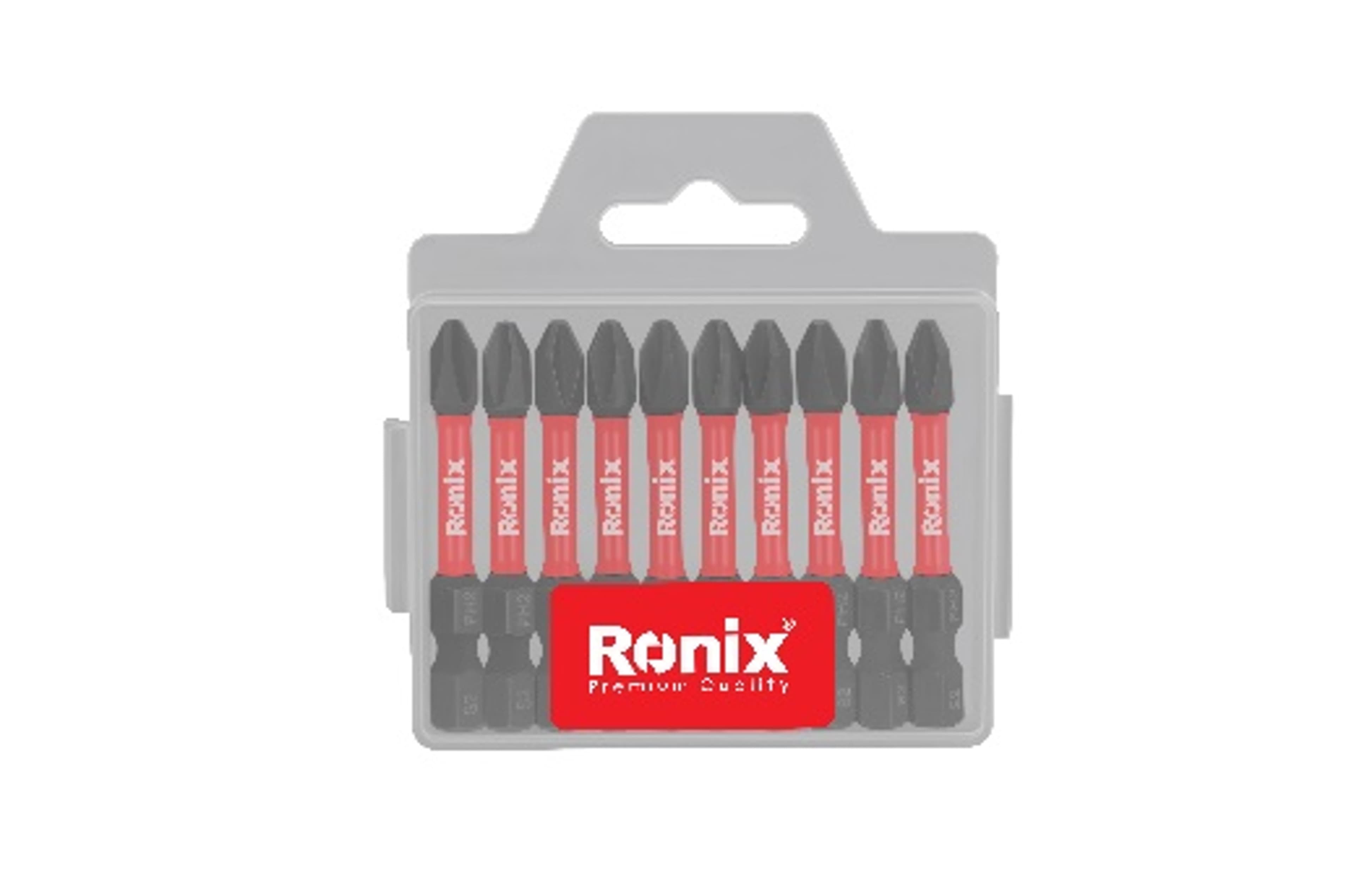 RONIX - Herr. Manuales PUNTA DE IMPACTO PH2 50mm. (10PCS.) RH-5461 · Cód. 00PIR050