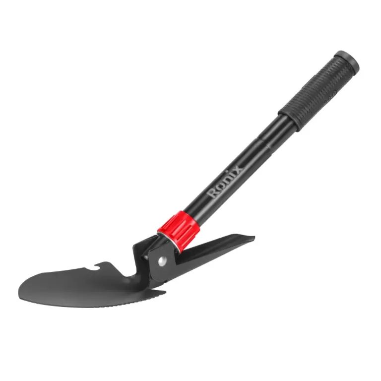 RONIX - Herr. Manuales Pala Plegable Multifunción Ronix RH-9906 42cm con Brújula · Cód. 00PPM042