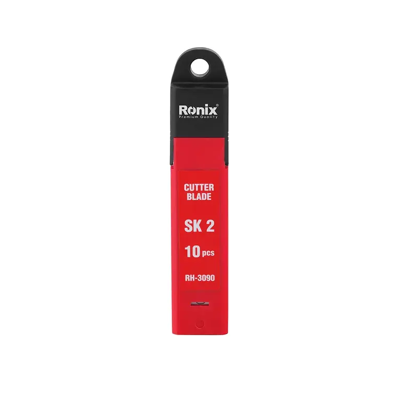RONIX - Herr. Manuales REPUESTO HOJAS DE CUTTER DE 18MM SK2 EN BLISTER DE 10 PZ RONIX RH-3090 · Cód. 00RHC018