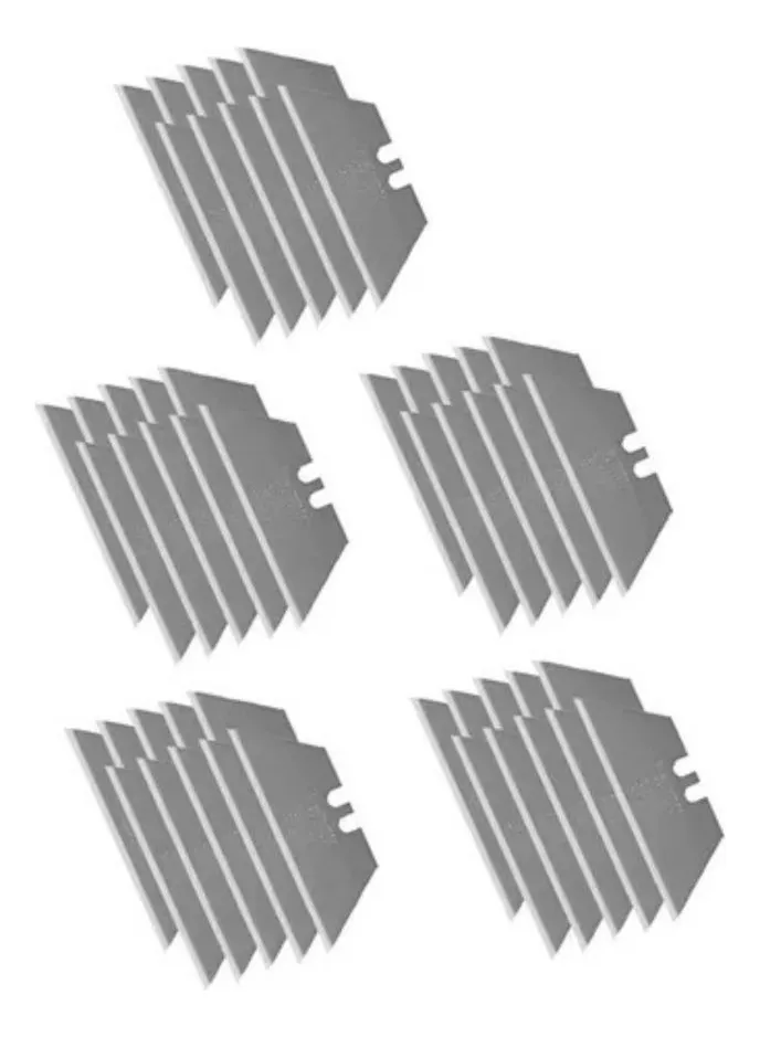 RONIX - Herr. Manuales REPUESTO HOJAS DE CUTTER TRAPEZOIDAL DE 18MM SK5 DE 10 PZ RONIX RH-3092 · Cód. 00RHT018