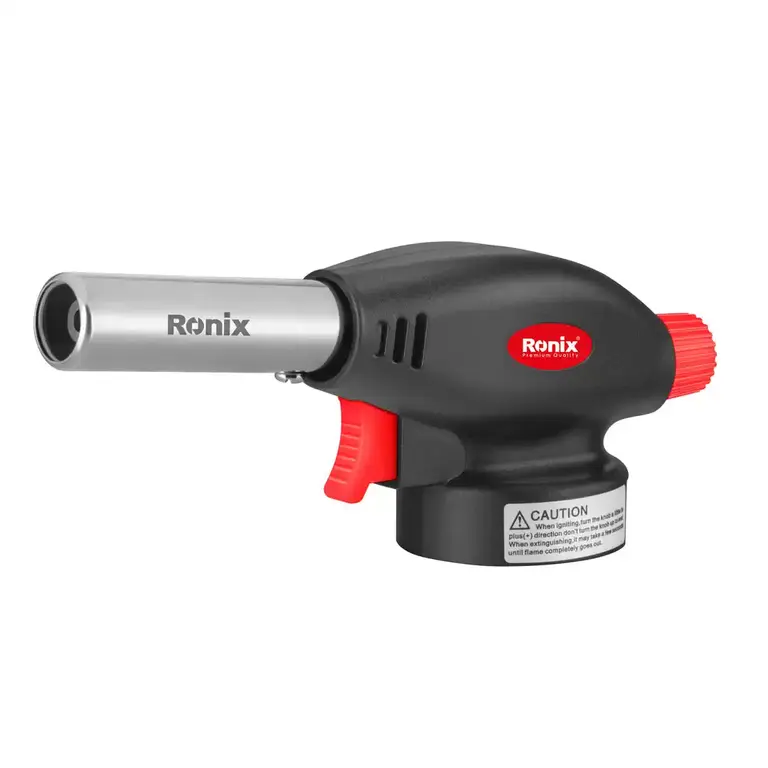 RONIX - Herr. Manuales SOPLETE PARA GAS BUTANO C/ ENCENDIDO PIEZOELECTRICO RONIX RH-4571 · Cód. 00SPB001