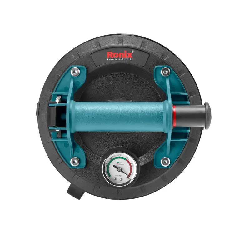 RONIX - Herr. Manuales VENTOSA SIMPLE C/ BOMBA DE VACIO Y MANOMETRO 200MM / 200KG RONIX RH-9933 · Cód. 00SRV200